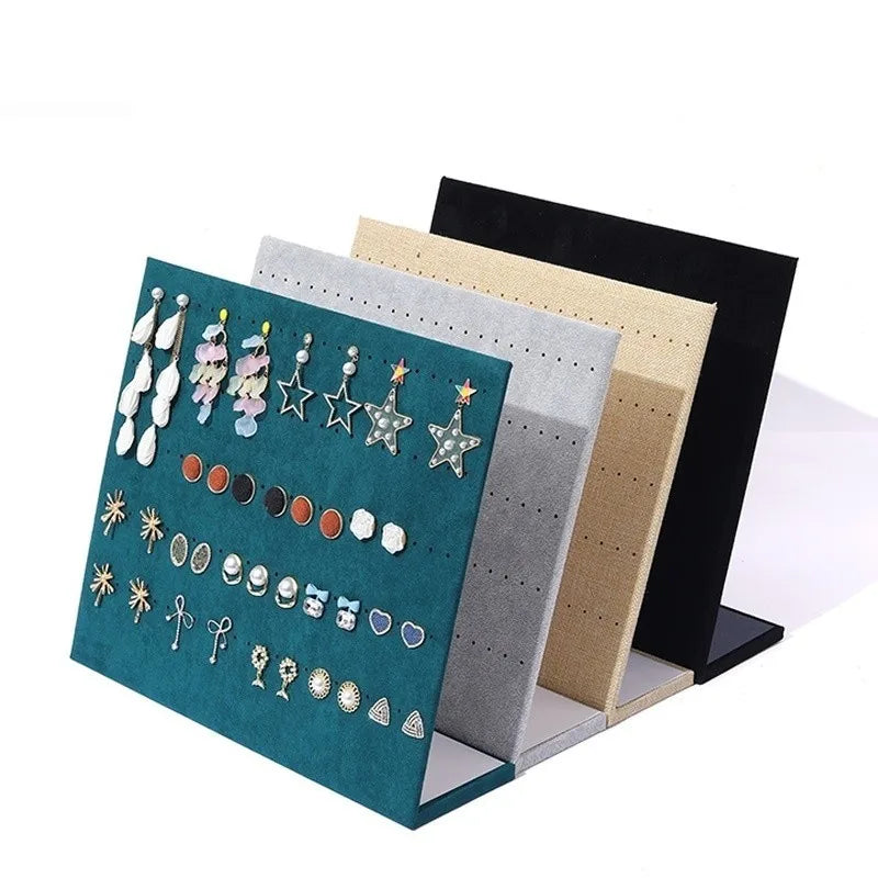 1 Piece Wood Flannel Casual Simple Style L Shape Jewelry Display