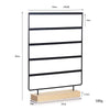 Simple Style Solid Color solid wood Iron Jewelry Display Jewelry Rack