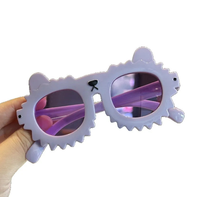 Little Bear Color Lens Children's Funny Sunglasses Cute Cartoon Kitten Sunglasses Anti-Uv Baby Glasses