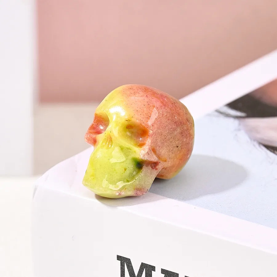 Halloween Elegant Handmade Simple Style Skull natural stone Ornaments Artificial Decorations