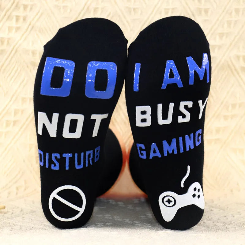 unisex casual letter cotton crew socks a pair