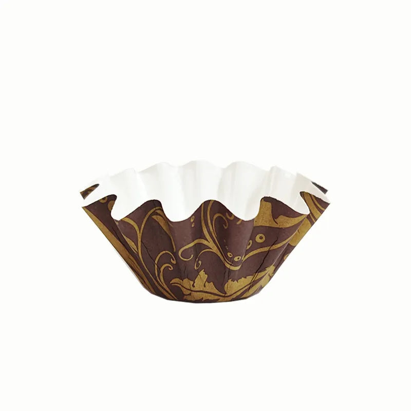 simple style solid color paper cake cups
