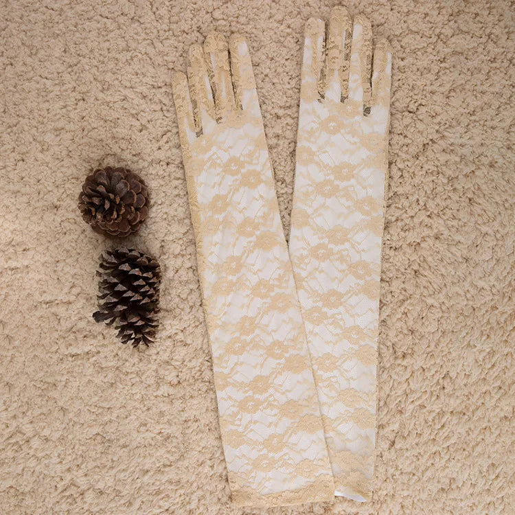Women's Elegant Lady Lace Gloves