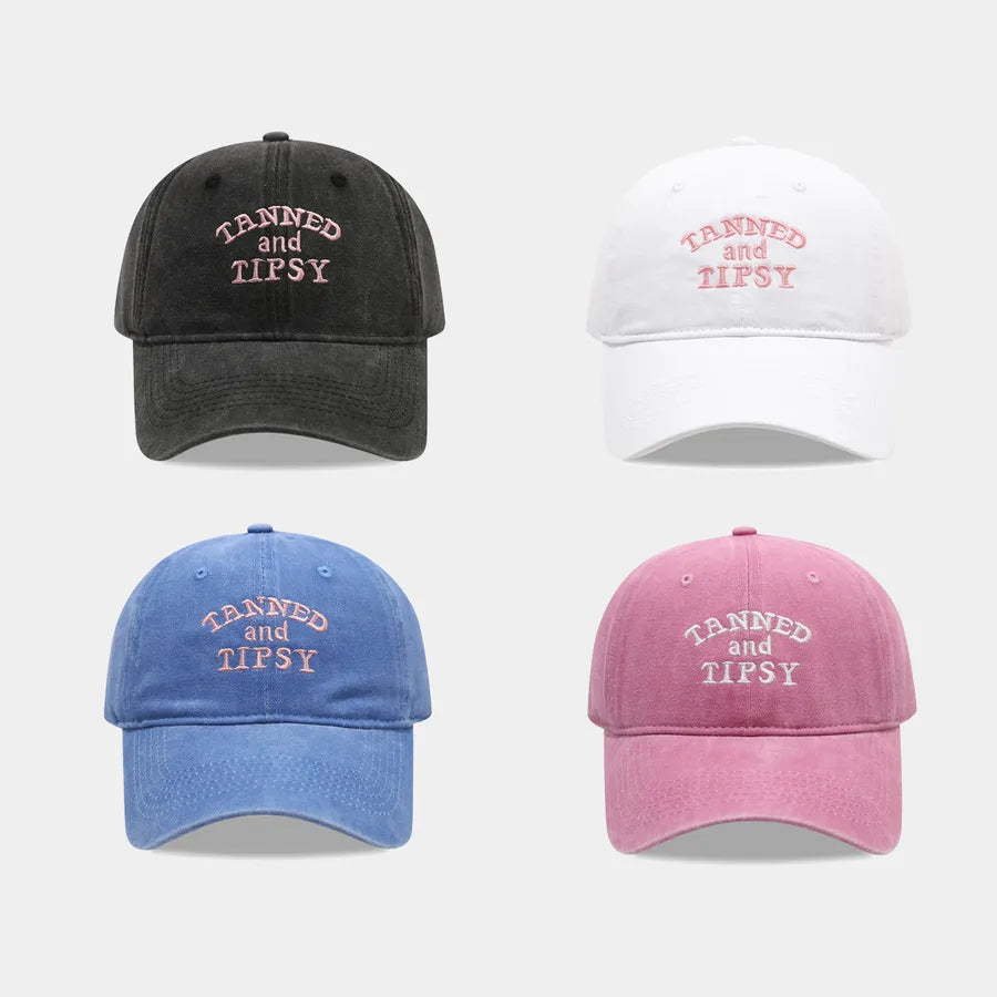 New Simple Washed Letter Embroidery Baseball Cap Outdoor Sun Protection Hat For Women Casual Elegant Basic Style Spring Summer Autumn