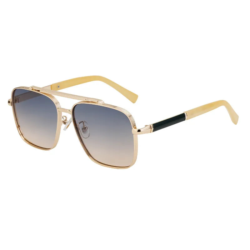 Retro Classic Style Square Pc Square Full Frame Men's Sunglasses