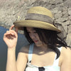 Women's Elegant Basic Solid Color Big Eaves Straw Hat