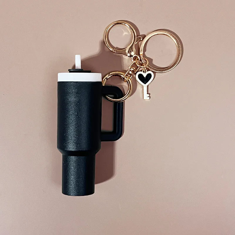 Classic Style Commute Cup Plastic Unisex Bag Pendant Keychain