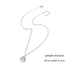 Wholesale Jewelry Elegant Simple Style Classic Style Round Life Tree 201 Stainless Steel 304 Stainless Steel Pendant Necklace cable chain