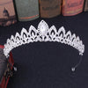 lady leaf alloy inlay rhinestones crown 1 piece