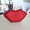 Women's Medium Rhinestone satin Solid Color Elegant Streetwear Square Lock clasp Evening Bag