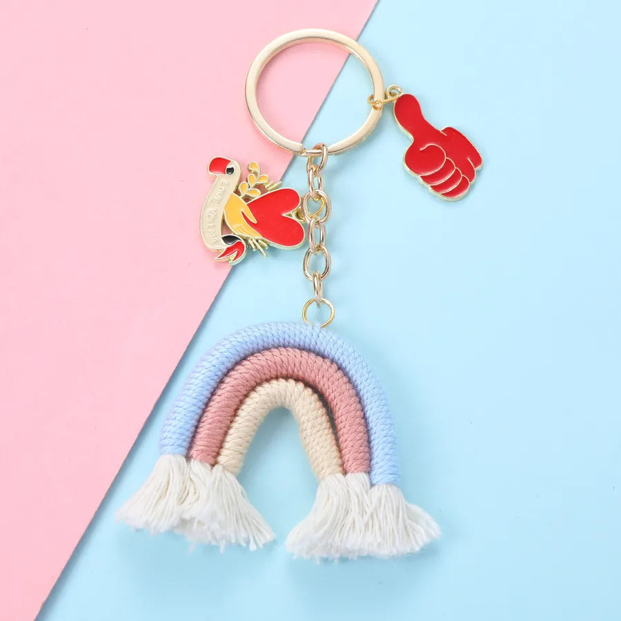 Casual Cute Luxurious Letter Alloy Asymmetrical Keychain