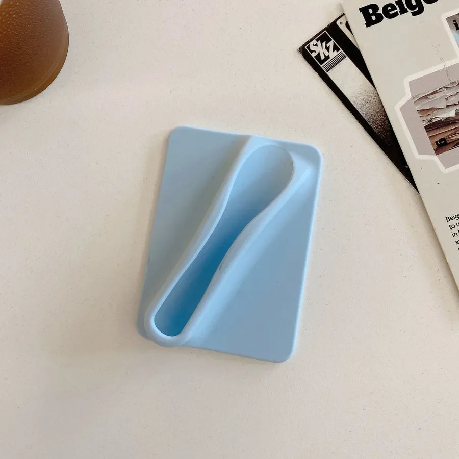 Simple Style Solid Color Silica Gel Phone Cases Phone Ring Grips