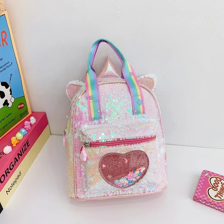 Heart Shape Casual Kids Backpack Functional Backpack