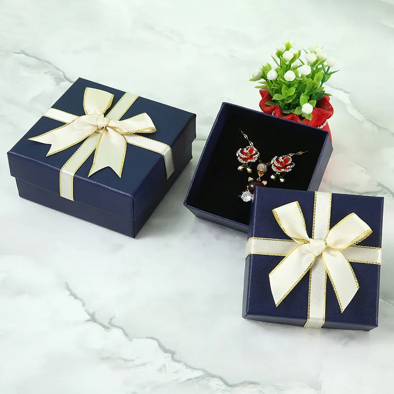 1 Piece Paper Simple Style Daily Solid Color Jewelry Boxes