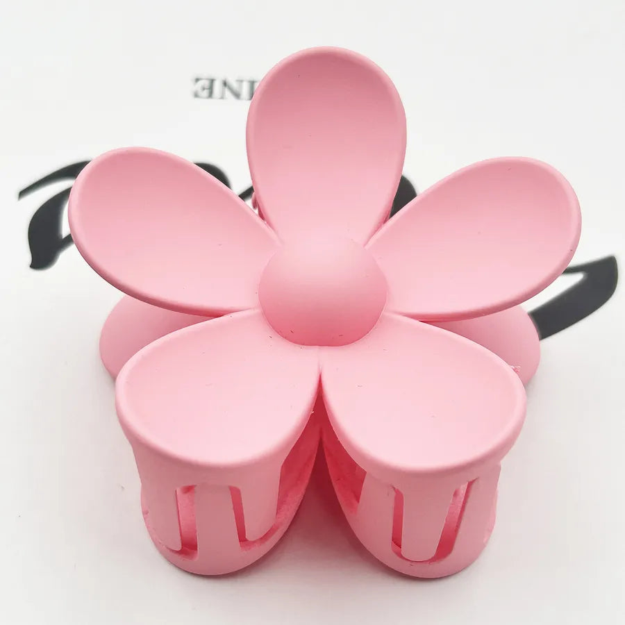 Frosted Flower Hair Clip Back Head Updo Hair Clip Barrettes Ponytail Bun High-Grade Sense Barrettes Shark Clip Wholesale