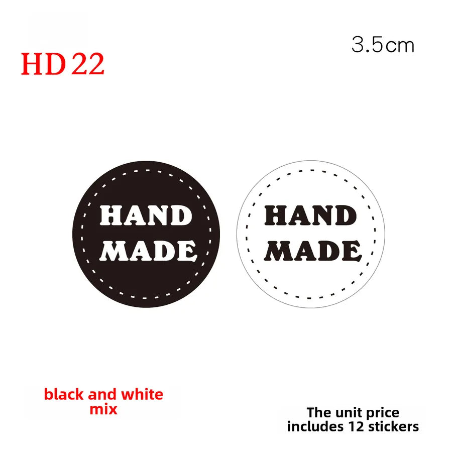 hand made sticker black pudding sticker baking push push music handmade sealing adhesive