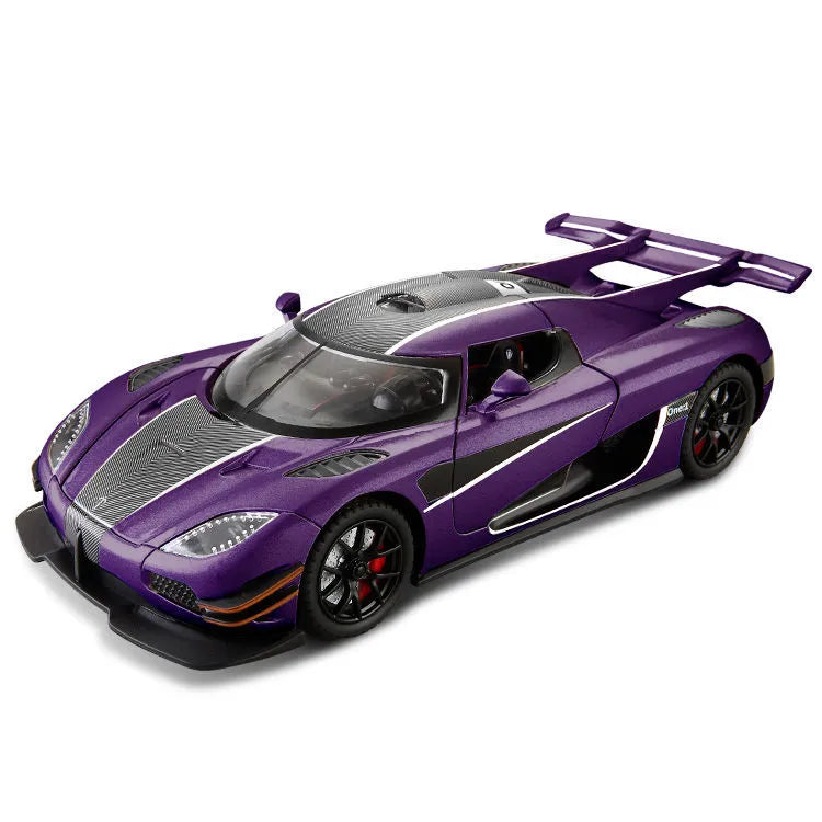 1:24 Coney SEG ONE alloy car model catapult open door Tide play sports car decoration Chenghai toy wholesale