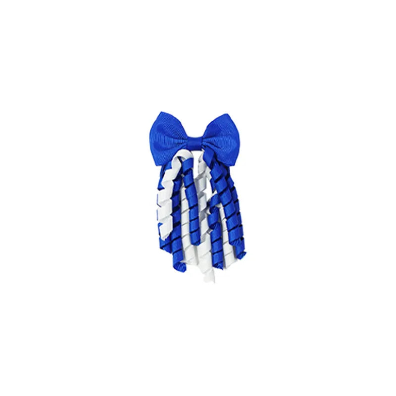 Popular Girls Multi-color Bow Hair Tie Ribbed with Handmade Hair Tie Cute Versatile Rubber Band for Women