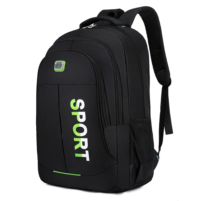 Backpack Men's New Large Capacity Oxford Cloth Backpack High School College Student Schoolbag Casual Simple Computer Bag