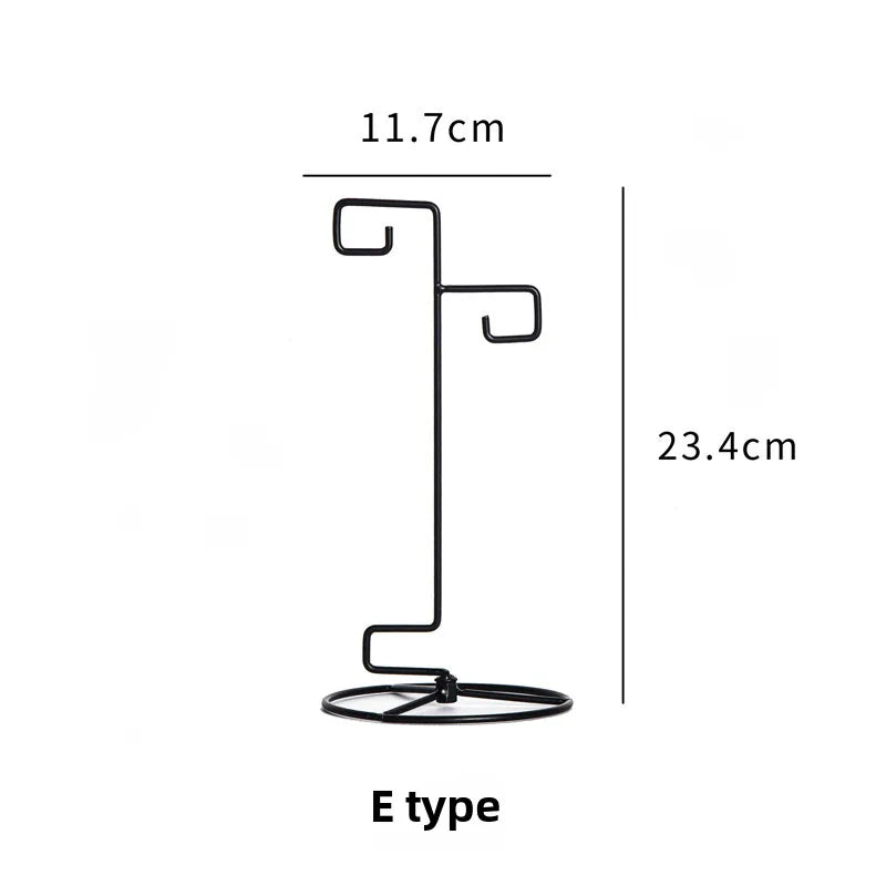 Simple micro landscape hanging hook  style iron stand detachable vase green plant stand desktop decoration creative base