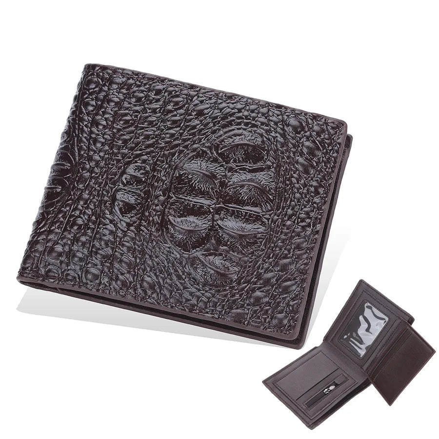 men's solid color pu leather open wallets