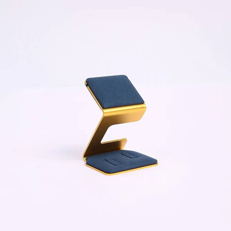 1 Piece Microfiber Aluminium Alloy Elegant Modern Style Geometric Jewelry Display Jewelry Rack