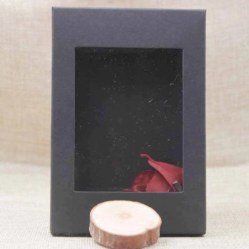Spot gift box Kraft paper Universal packaging paper box PVC window color paper box