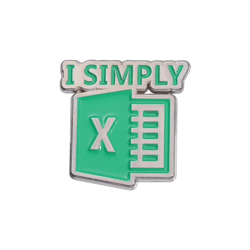 Simple Style Classic Style Letter Alloy Unisex Brooches
