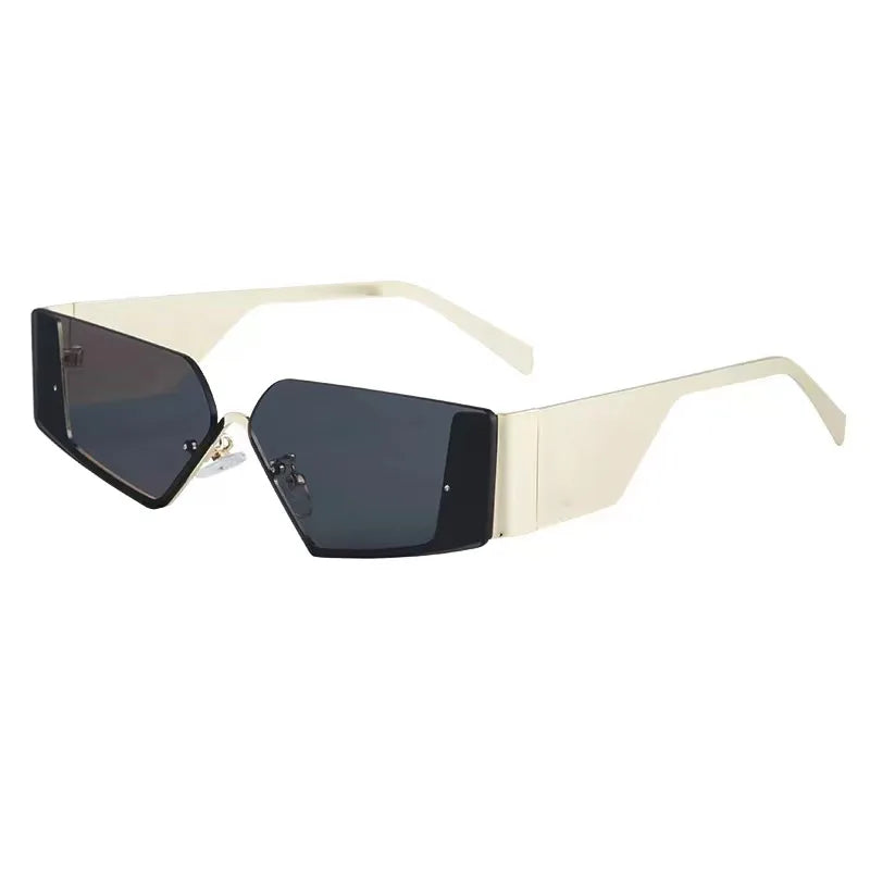 Y2K Hawaiian Irregular Geometric Pc Tinted Lenses Polygon Frameless Women's Sunglasses