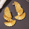 1 Pair Streetwear Sector 304 Stainless Steel Imitation Gold  Ear Studs