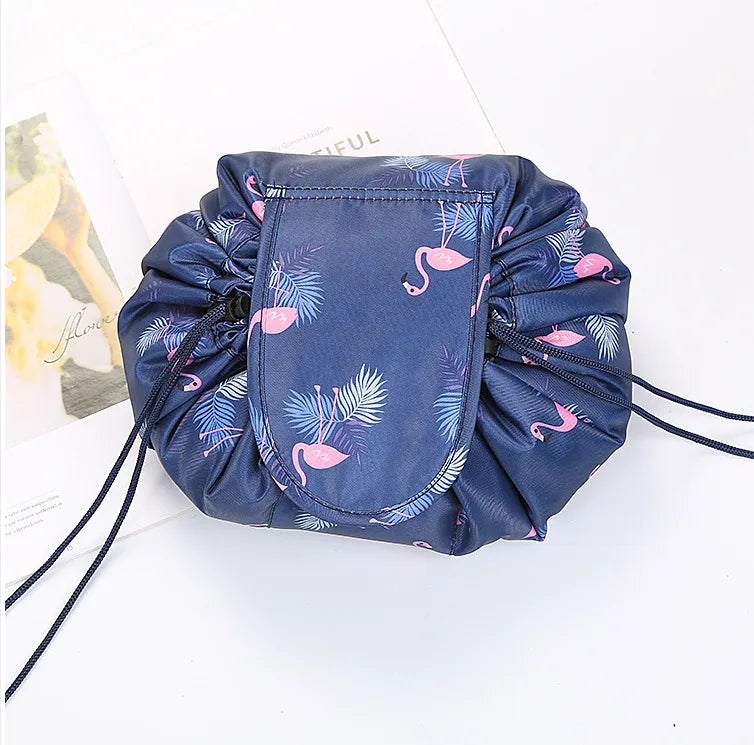 casual stripe flamingo feather oxford cloth travel bags