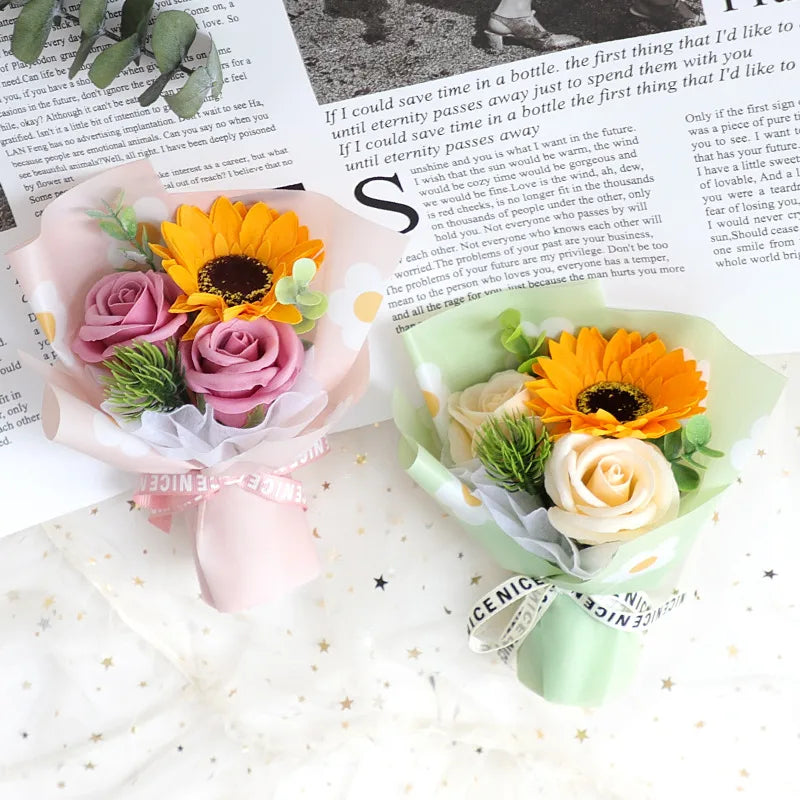 Valentine'S Day Romantic Multicolor Soap Flower Artificial flowers