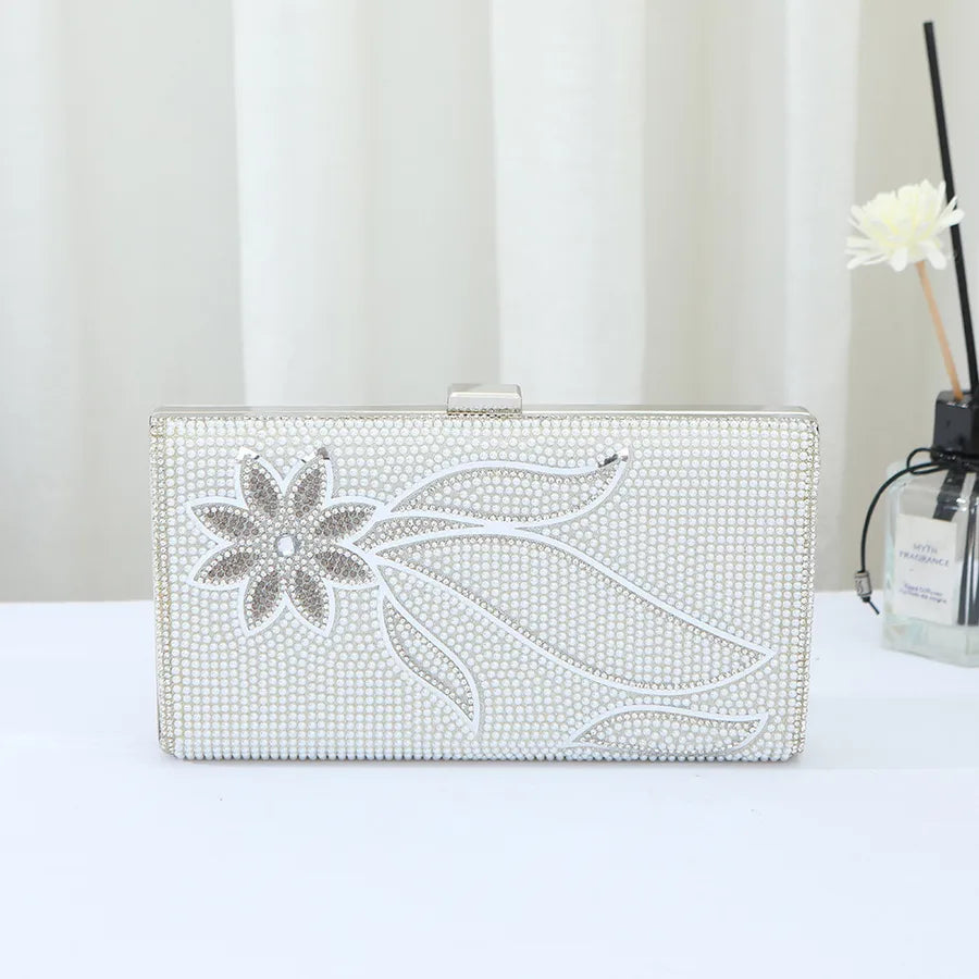 Creative diamond-encrusted small square bag diamond-encrusted dinner bag versatile trendy ladies handbag banquet party clutch bag wholesale