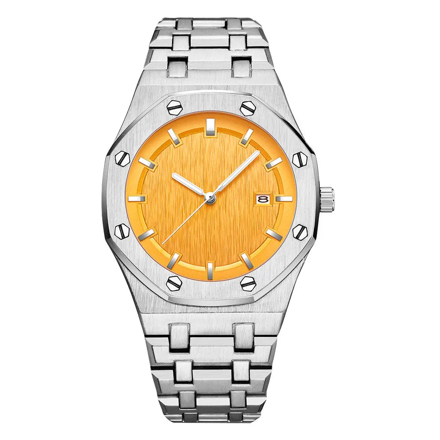 Casual Color Block Double Side Snaps Quartz Women's Watches