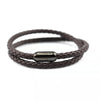 hot supply stainless steel Simple Men's woven double-layer bracelet personality strong magnetic all kinds of titanium steel bracelet wholesale