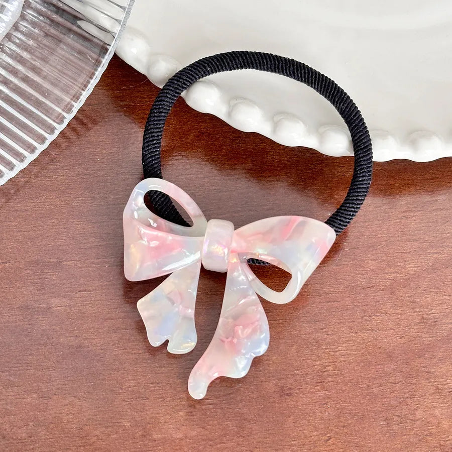 Sweet Versatile 3D Butterfly Knot Hair Clip High Ponytail Side Duckbill Clip Acetate Hair Accessories For Women Simple Style