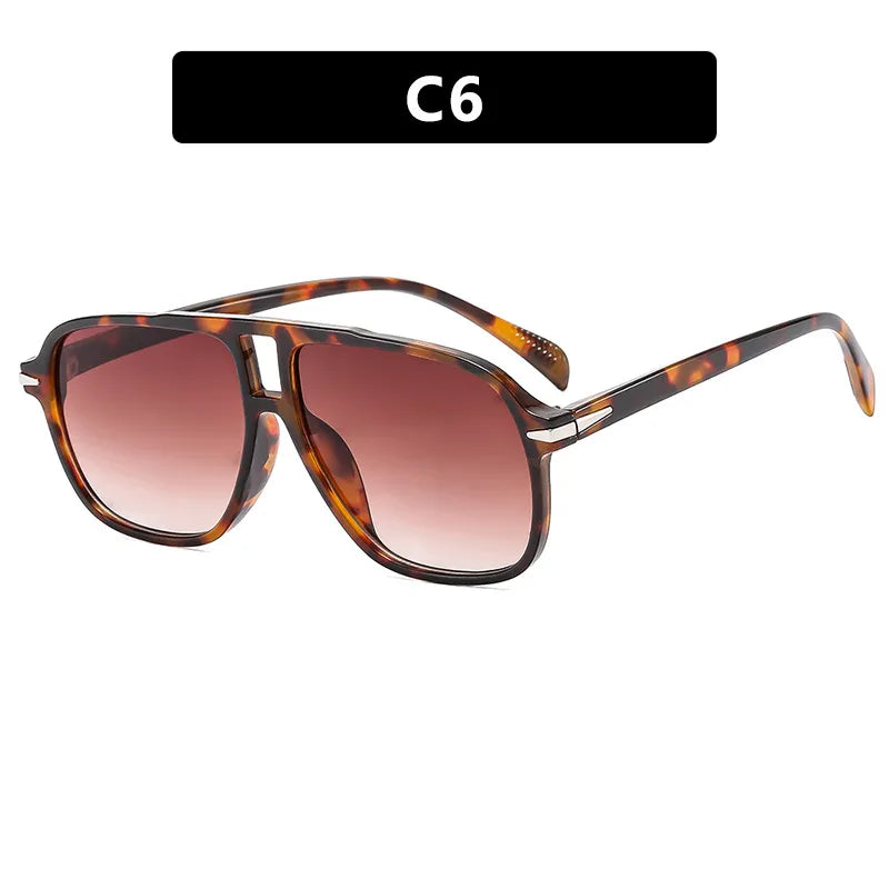 Retro Streetwear Geometric Pc Square Full Frame Glasses