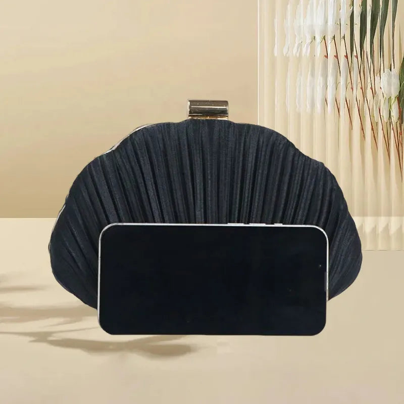 Elegant Evening Clutch Bag For Women Chinese Style Cheongsam Handbag Fashionable Printed Polyester Oval Shaped Box Bag