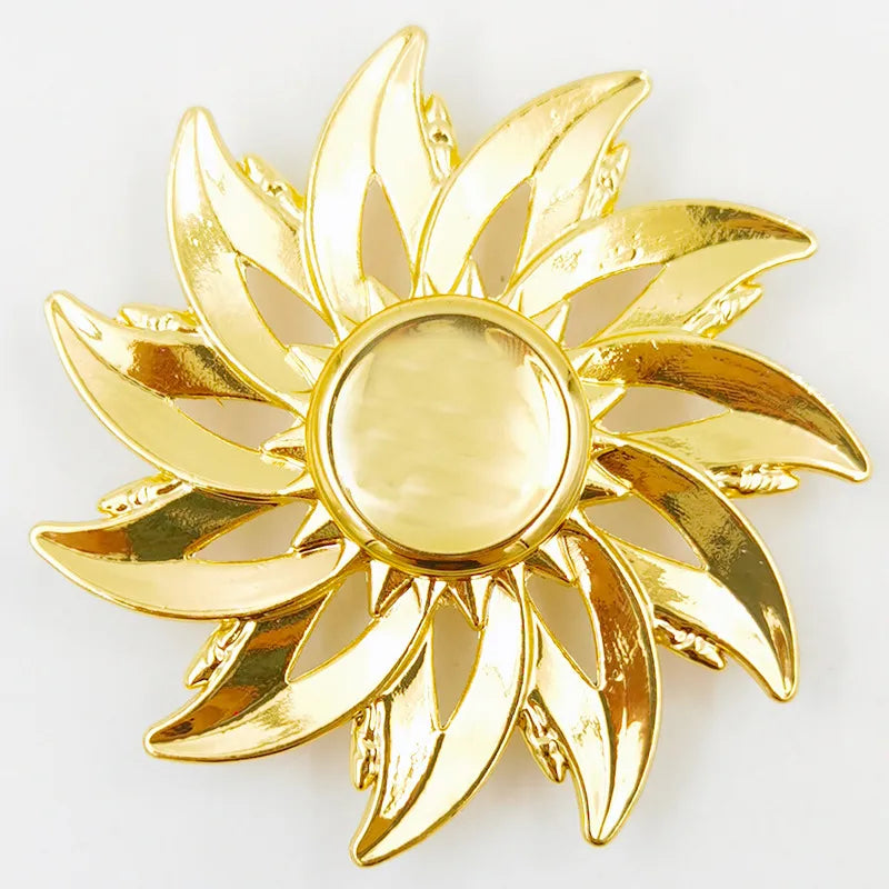 creative zinc alloy bronze hand spinner finger rotating decompression toy