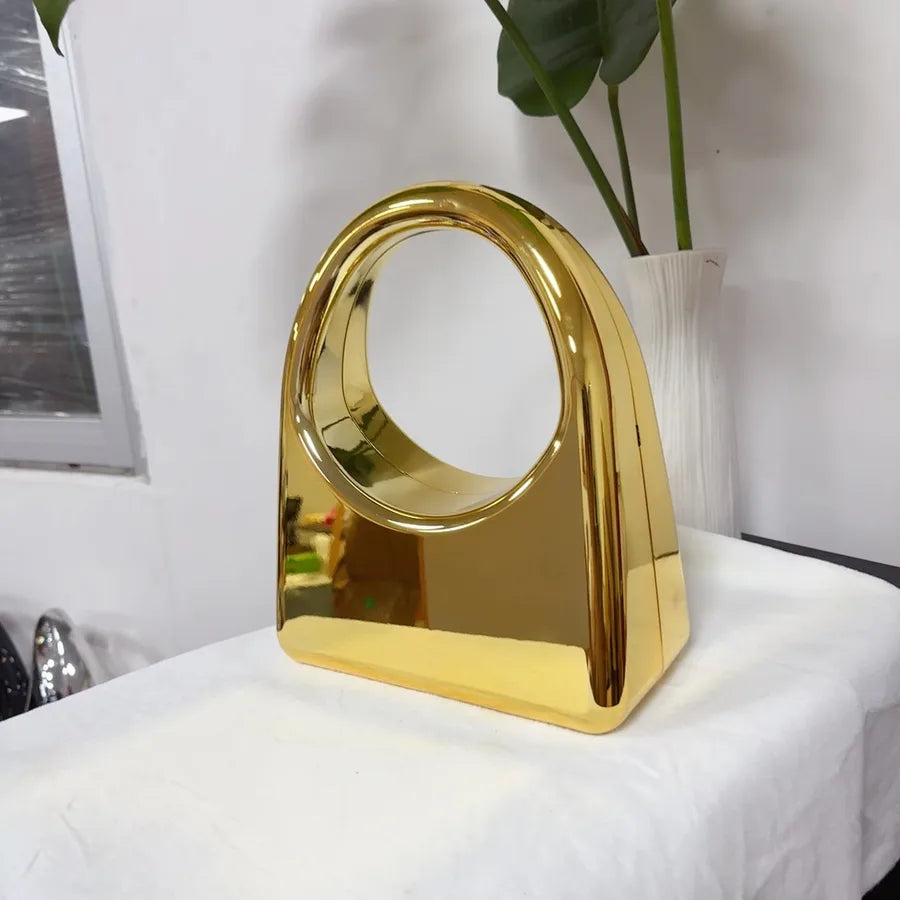 Women's Medium Arylic Gradient Color Elegant Square Magnetic Buckle Square Bag
