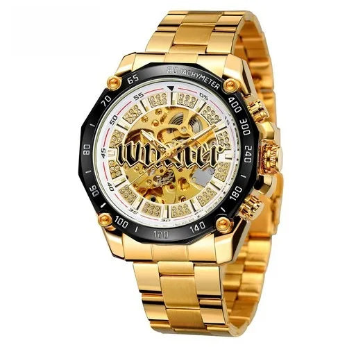 New winner  style men's fashion leisure hollow mechanical movement automatic mechanical watch