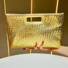 Fashionable Women's Handbag New Luxury Clutch Bag Shoulder Crossbody Bag Elegant Evening Bag Snake Skin Pattern Chain Element
