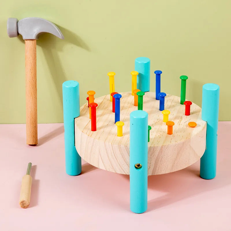 table & floor games toddler(3-6years) color block wood toys