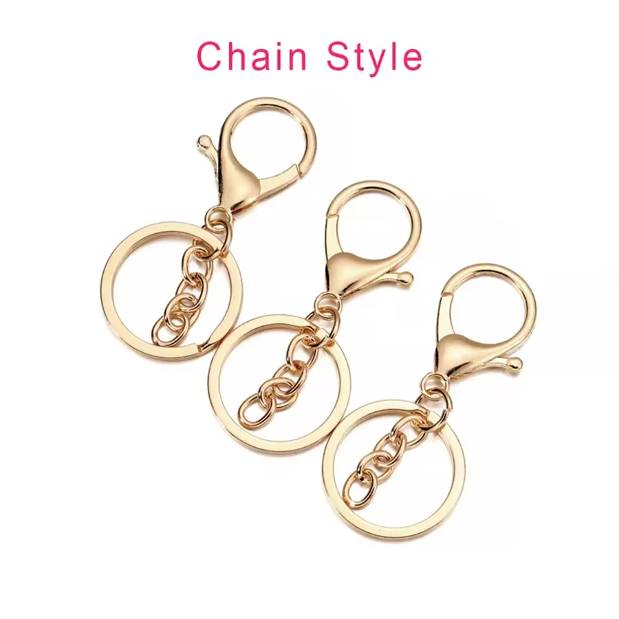5 PCS/Package 30*65mm Alloy Solid Color Polished Jewelry Buckle Lobster Clasp Keychain Jewelry Accessories
