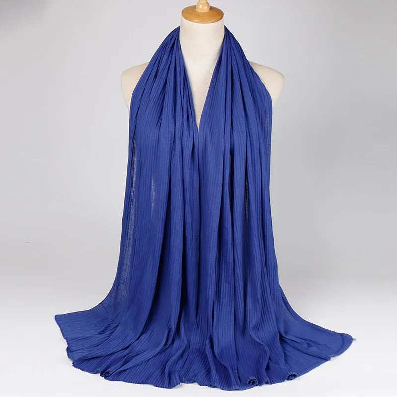 Women's Retro Classic Style Solid Color Blending Silk Scarf