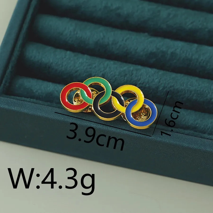 Hip-Hop Modern Style Commute Badminton Racket Alloy Asymmetrical Unisex Brooches 1 Piece