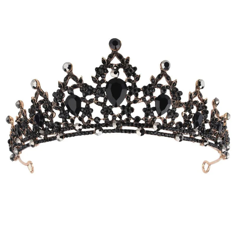 Fashion Women'S Crown Alloy Inlay Rhinestones Crown