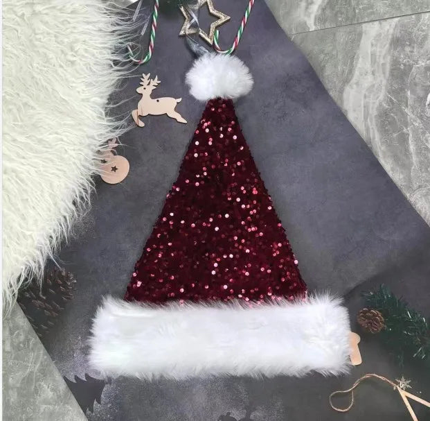 Christmas Basic Simple Style Color Block Nonwoven Party Festival christmas hat