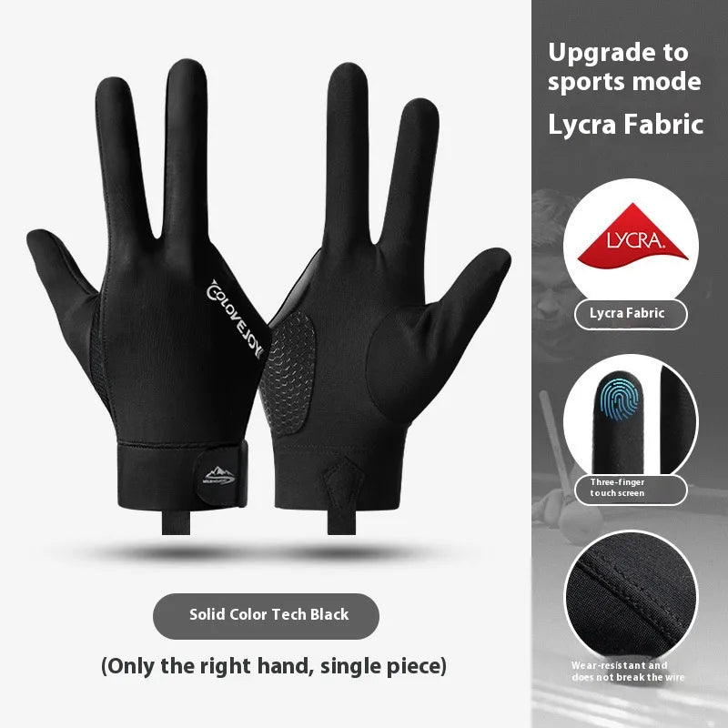 Vocabulary Words/Name Multicolor Spandex Polyester Billiard Gloves