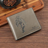 Men's Human Pu Leather Flip Cover Small Wallets